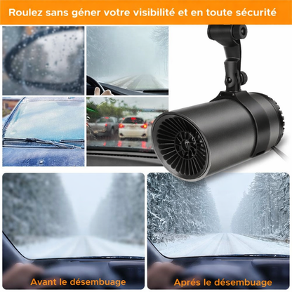 Souffleur d'air chaud, dégivreur et désembueur de pare-brise  pour voiture